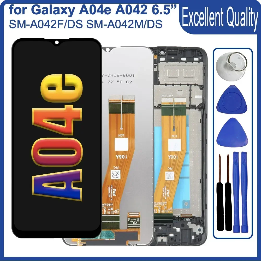 交換用LCDタッチスクリーンパネル,Samsung Galaxy a04e,a042,a042f,a042m,100% 新品