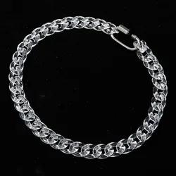 Hip Hop Transparent Acrylic Link Chain Lock Necklace for Women Men Rock Cuban Chain Buckle Choker Necklaces Party Jewelry New