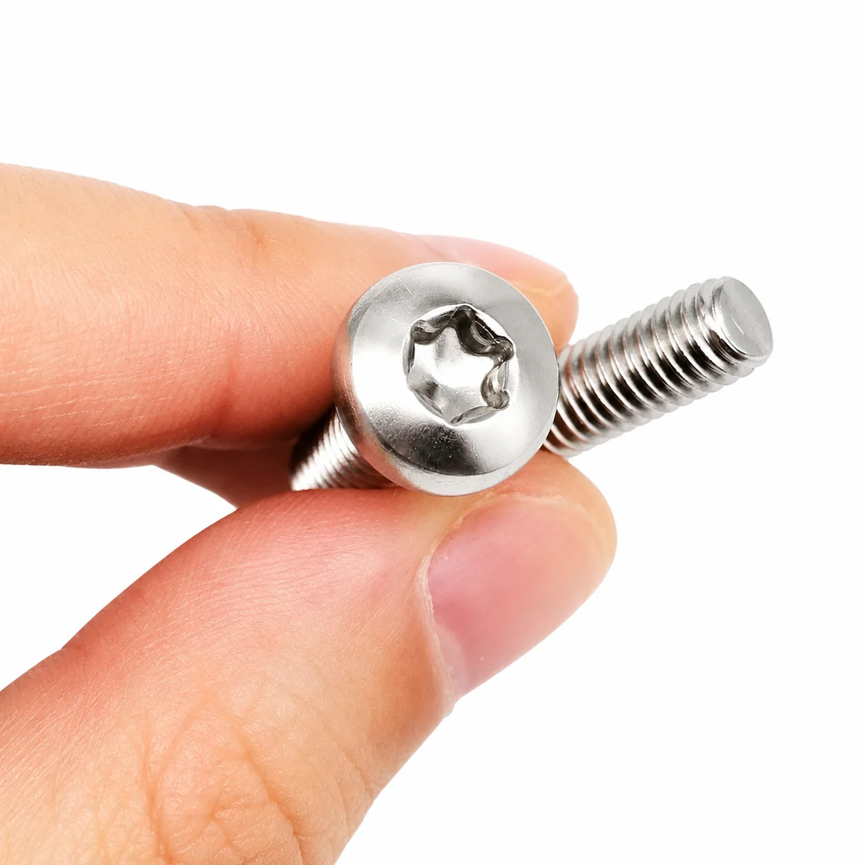 M1.4-M10 A2-70 304 Stainless Steel Torx Button Head Screws Six Lobe Star Drive Machine Bolts Fully Threaded Fasteners 3-100mm