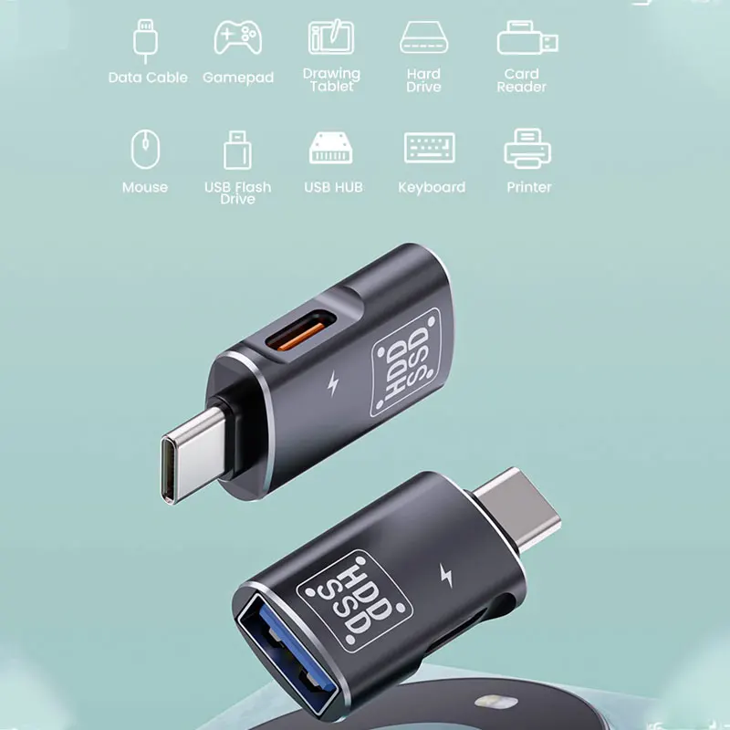 2 in1 Adapter Type C OTG Adapter USB-C Male To USB 2.0 Female Adapter For Macbook Xiaomi HUAWEI Samsung OTG Connector