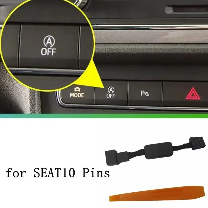 Car Automatic Stop Start Engine System Off Device Control Sensor Plug Stop Cancel Cable For Seat LEON ATE 10 Pins Plug Cable