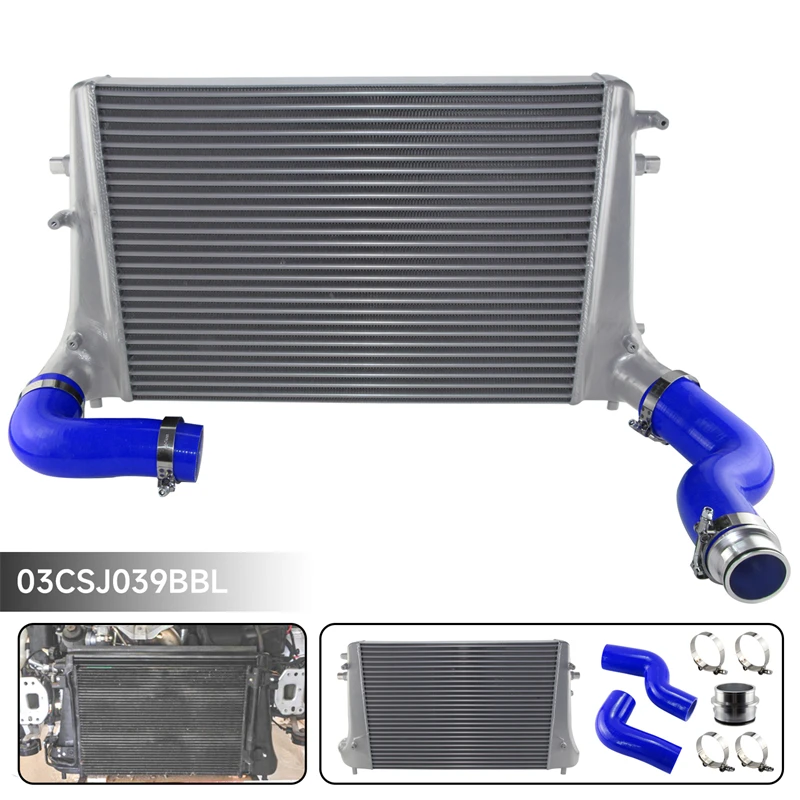 Ladeluftkühler-Kit passt für VW Golf Passat Jetta Skoda Octavia/hervorragende Audi A3/TT Sitz Leon 1.6/2,0 tdi rot/blau/schwarz