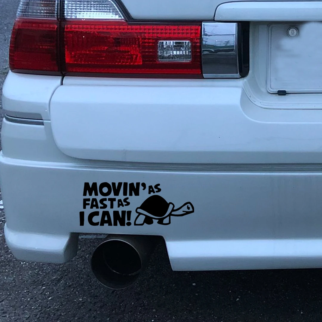 Reflective Move As Fast As Possible Animal Car Decal/Scratch Cover Creative Sticker/Car Window Warning Sticker