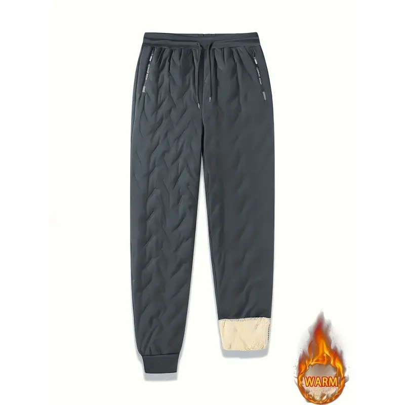 2-Pack Of Men's Fleece Trousers For Outdoor Travel And Daily Wear In Winter Pants Lot Avoid The Cold Lined Clothes Man Windproof