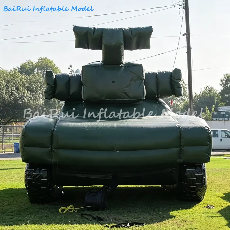 Giant Inflatable Tank Air Blow 1:1 Simulation Decoy Model Outdoor Decoration Props for Event