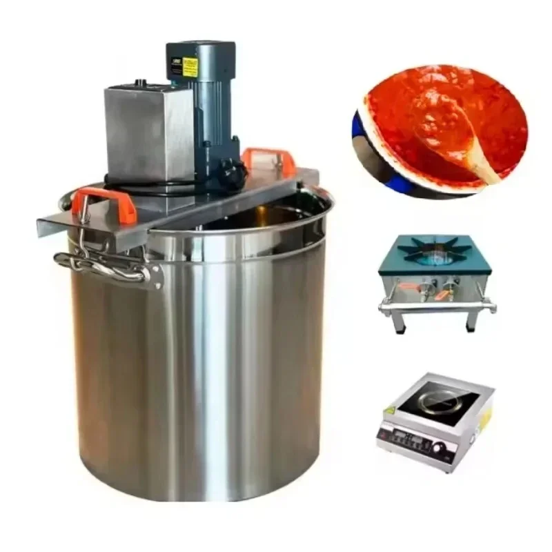 industrial commercial automatic electric food jam sauce stirrer mixing hot pot jam cooking mixing machin