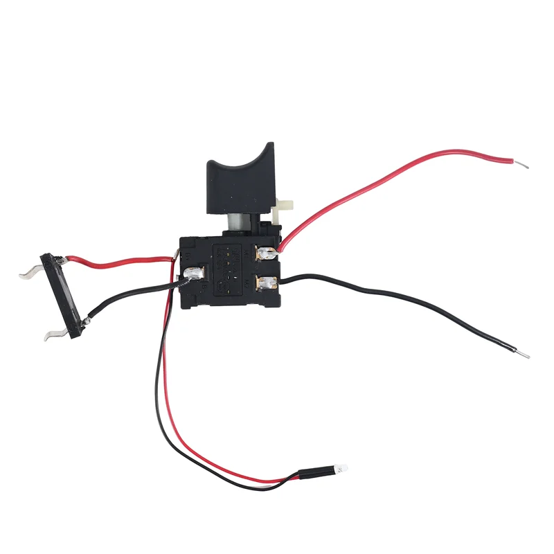 AB08-DC 7.2 فولت - 24 فولت 16A مفتاح التحكم في المثقاب الكهربائي مفتاح الزناد اللاسلكي مع ضوء صغير لأداة الطاقة