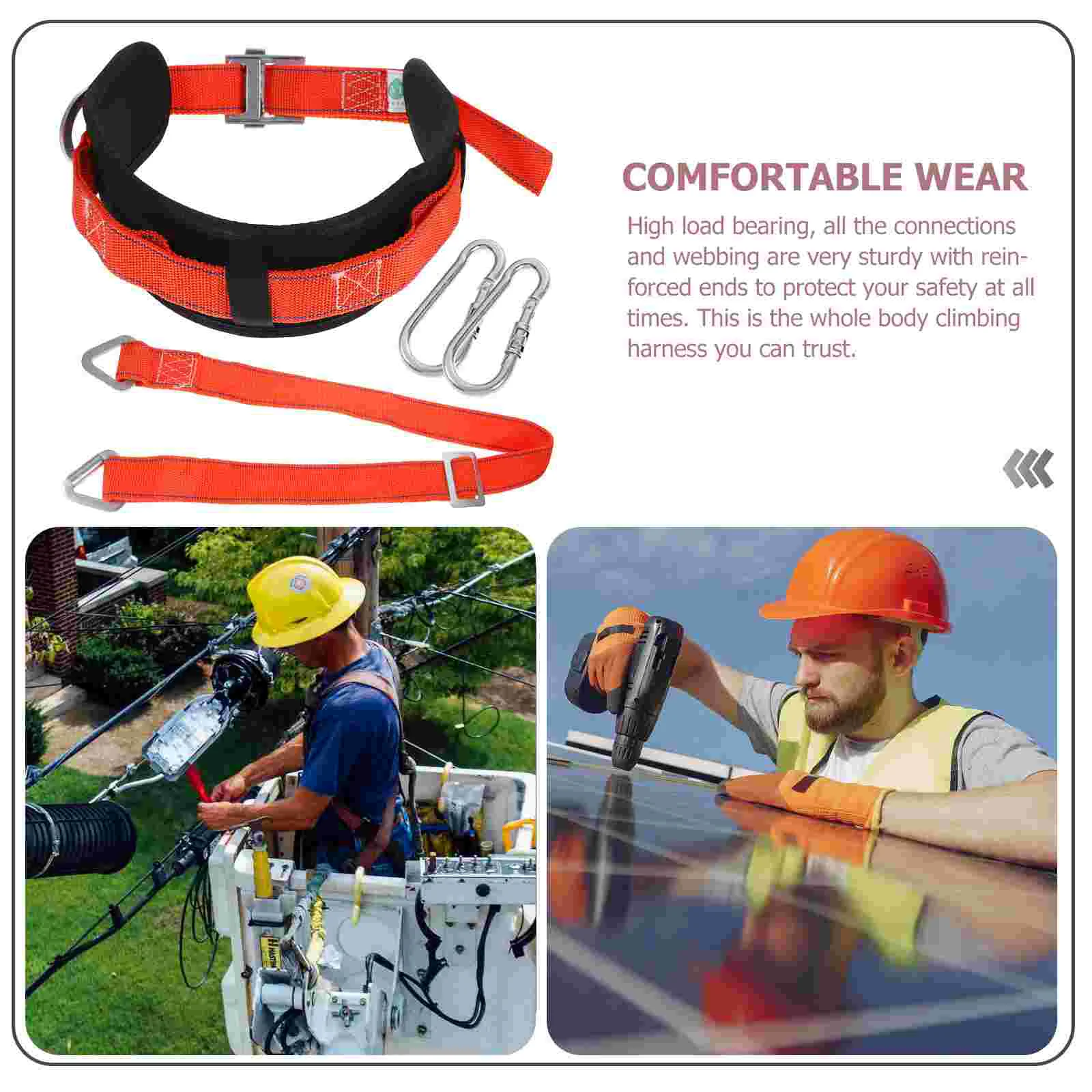 Ceinture de sécurité anti-chute pour électricien, ceinture de sécurité, durable, portable, pratique, extérieur