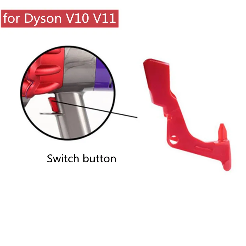 อะไหล่เครื่องดูดฝุ่นสำหรับ Dyson V11อะไหล่สวิทช์ V10คุณภาพสูงวัสดุ ABS ปุ่มสวิตช์ทริกเกอร์ใหม่