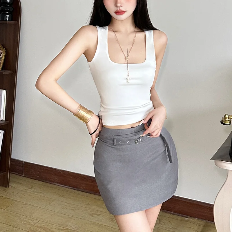 

Spring 2025 Cross-Border Sle Women's Basic Fit Slimming Versatile ort Knitted Top Faionable And Sli