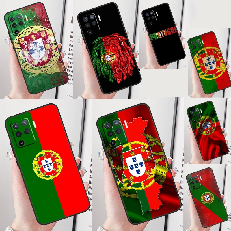 Portugal Passport Flag Case For OPPO A98 A78 A96 A76 A15 A16 A17 A77 A57 A54 S A94 A74 A53 A5 A9 A91 A93 A52 A72