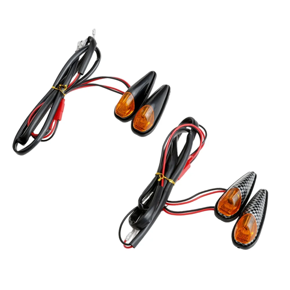 

2Pcs 12V Motorcycle Turn Signal Lights Side Mirror Indicator Blinker Flash Motor LED Lamp Universal For Honda Yamaha
