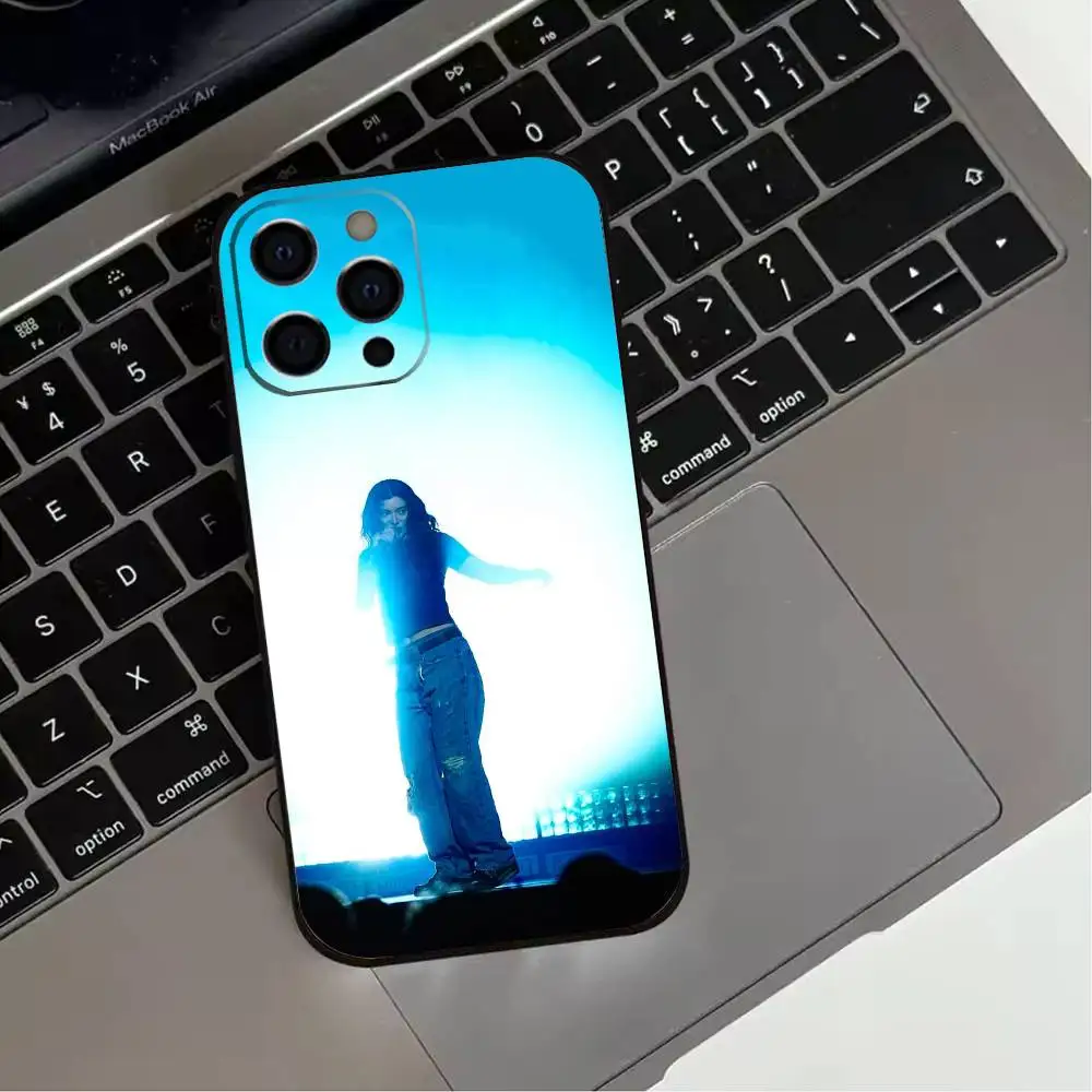 حافظة هاتف S-Singer L-Lorde V-Virgin لهاتف iPhone 17,16,15,14,13,12,11 Plus، Pro Max، XS، غطاء أسود من السيليكون الناعم #3