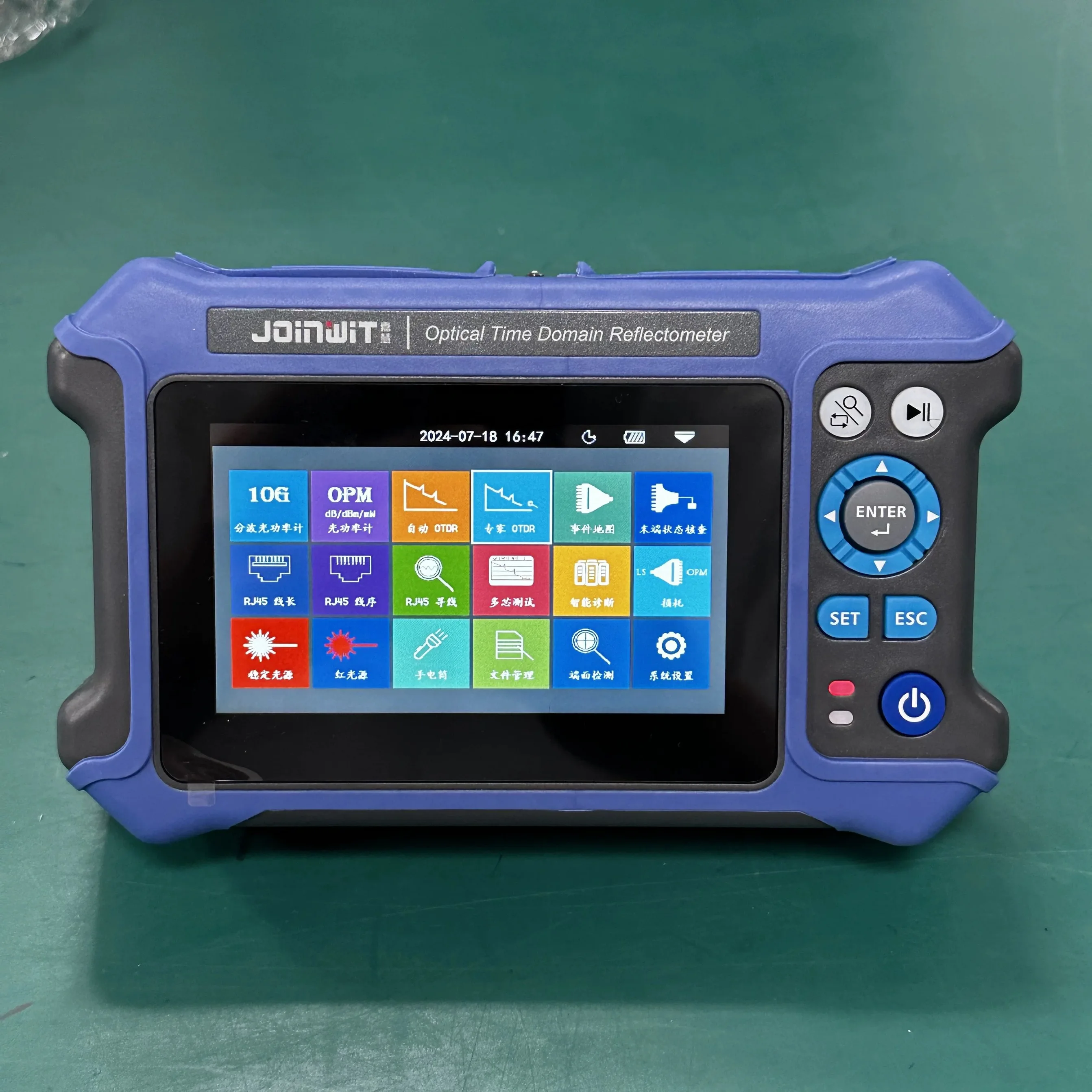 Joinwit JW3302K 28dB/26dB SM 1310/1550nm OTDR Optical Time Domain Reflectometer 10G OPM VFL Optical Loss Test OTDR