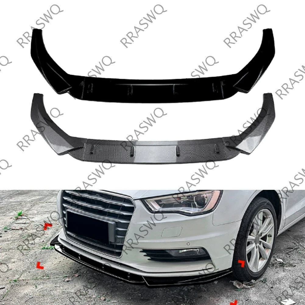 Frontspoilerlippe für Audi A3 S3 8V Vor-Facelift 2013-2016 TDI TFSI Limousine Frontstoßstangenlippe Spoiler Schutz