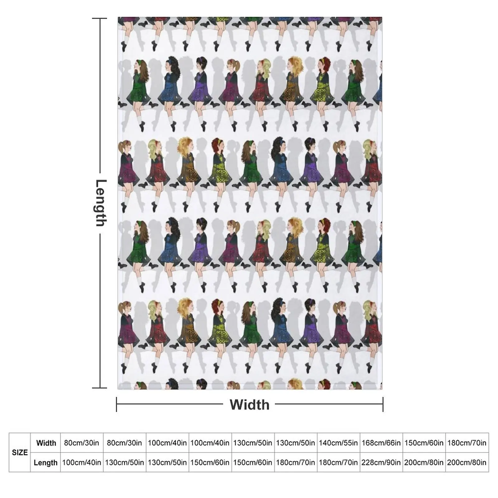 Irish Dance Rainbow Throw Blanket sofa bed christmas decoration Thin valentine gift ideas Blankets