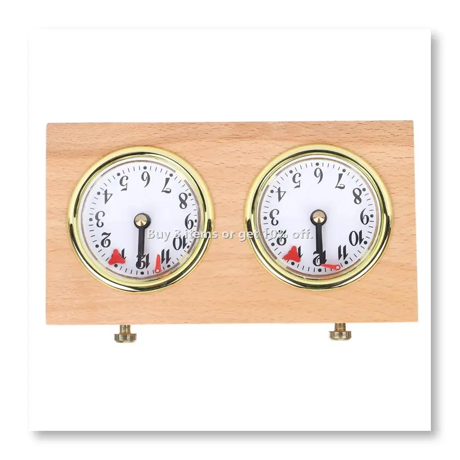 ◉Chess Clock Game Timer - International Analogue I-GO Count Up Count Down Timer, No Battery Needed