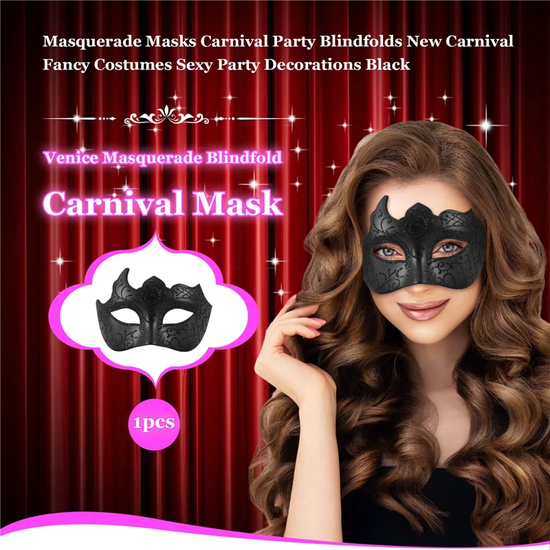 1 confezione di maschere per ragazzi in maschera, benda per feste di carnevale, nuovi costumi di carnevale, decorazioni per feste sexy