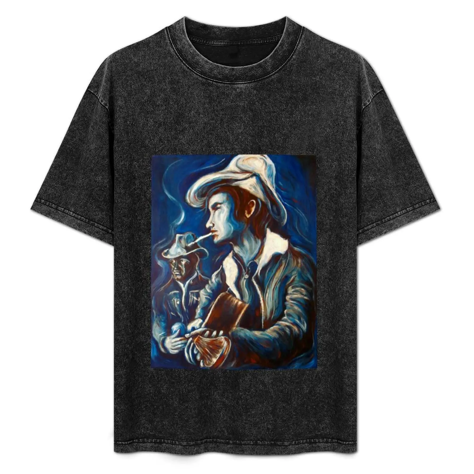 

Townes Van Zandt Blues T-Shirt Athletic Fit Sports Short Sleeve Top