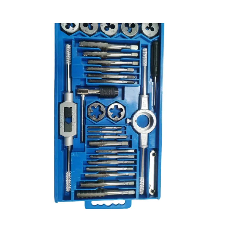 40 PCS Tap and Die Set Hand Tap and Die Set High Quality Tap&Die Set Metric M3 M4 M5 M6 M7 M8 M10 M12