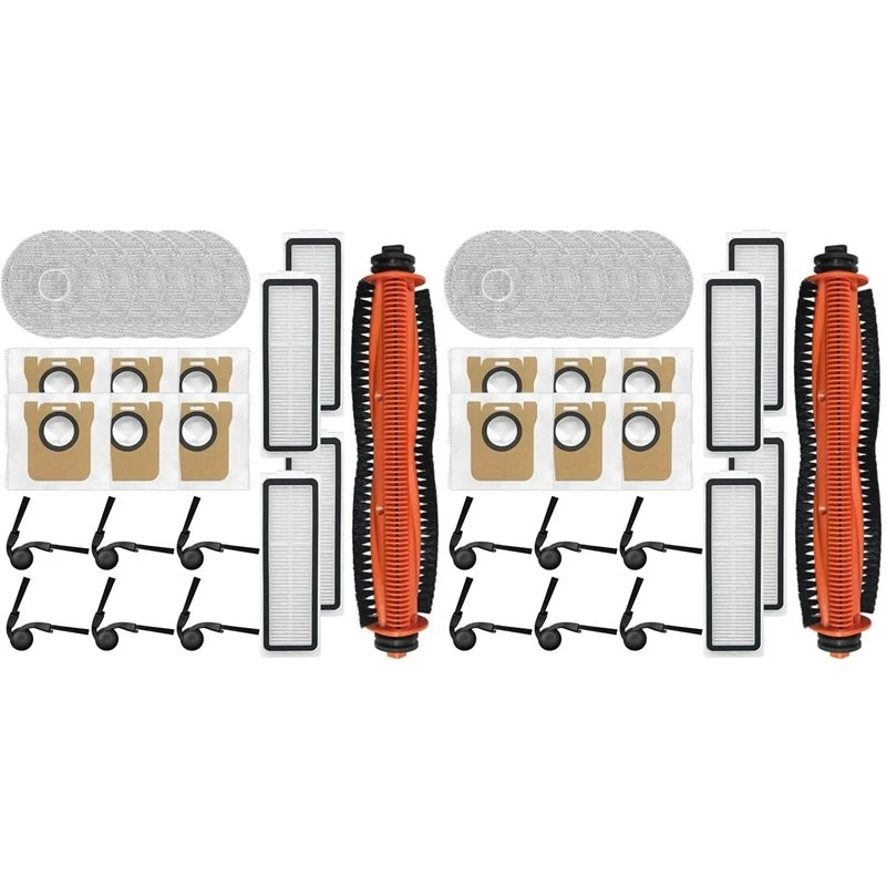 A18Z-2 Set Accessory Set For Xiaomi Robot Vacuum 5/OV31GL, Replacement Filter Mop Dust Bag Brush Replacement Parts