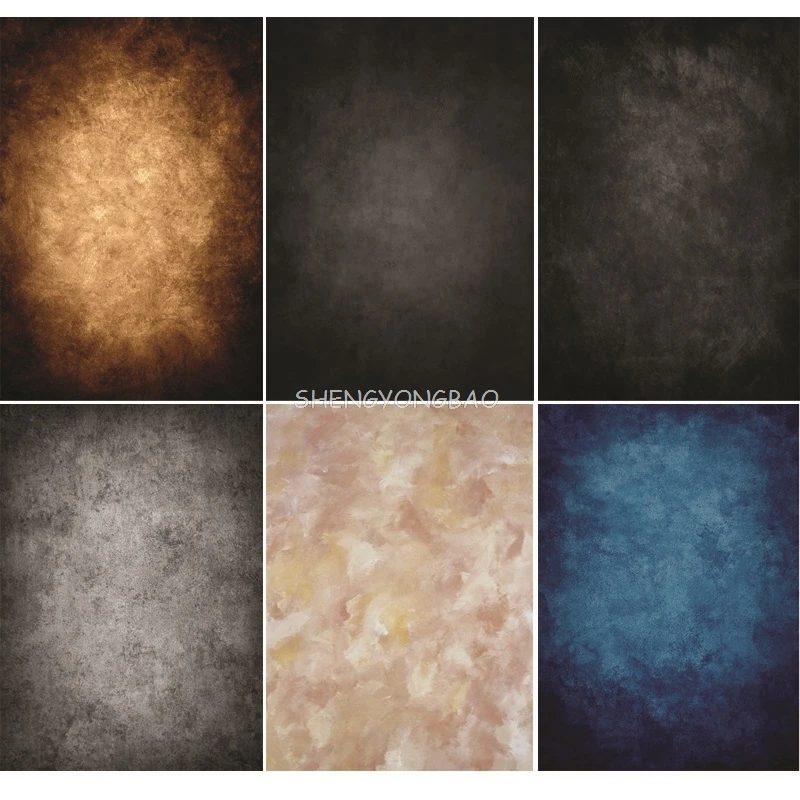 SHENGYONGBAO Abstract Gradient Grunge Vintage Baby Portrait  Background For Photo Studio Photography Backdrops LCJD-2205