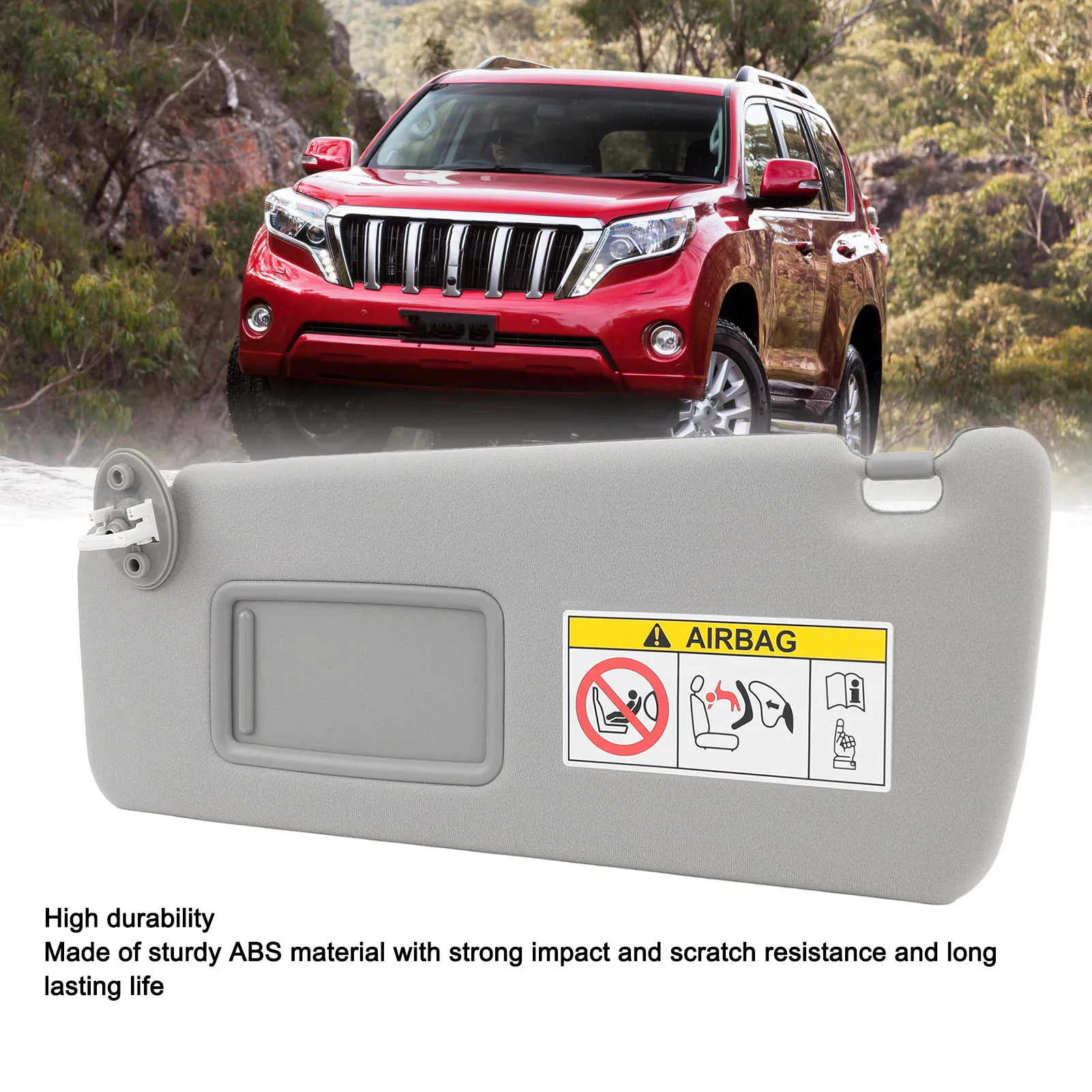 Sun Visor Assembly Improved Clear Visibility Car Sun Visor Scratch Resistant Anti Aging for   2010 To 2023