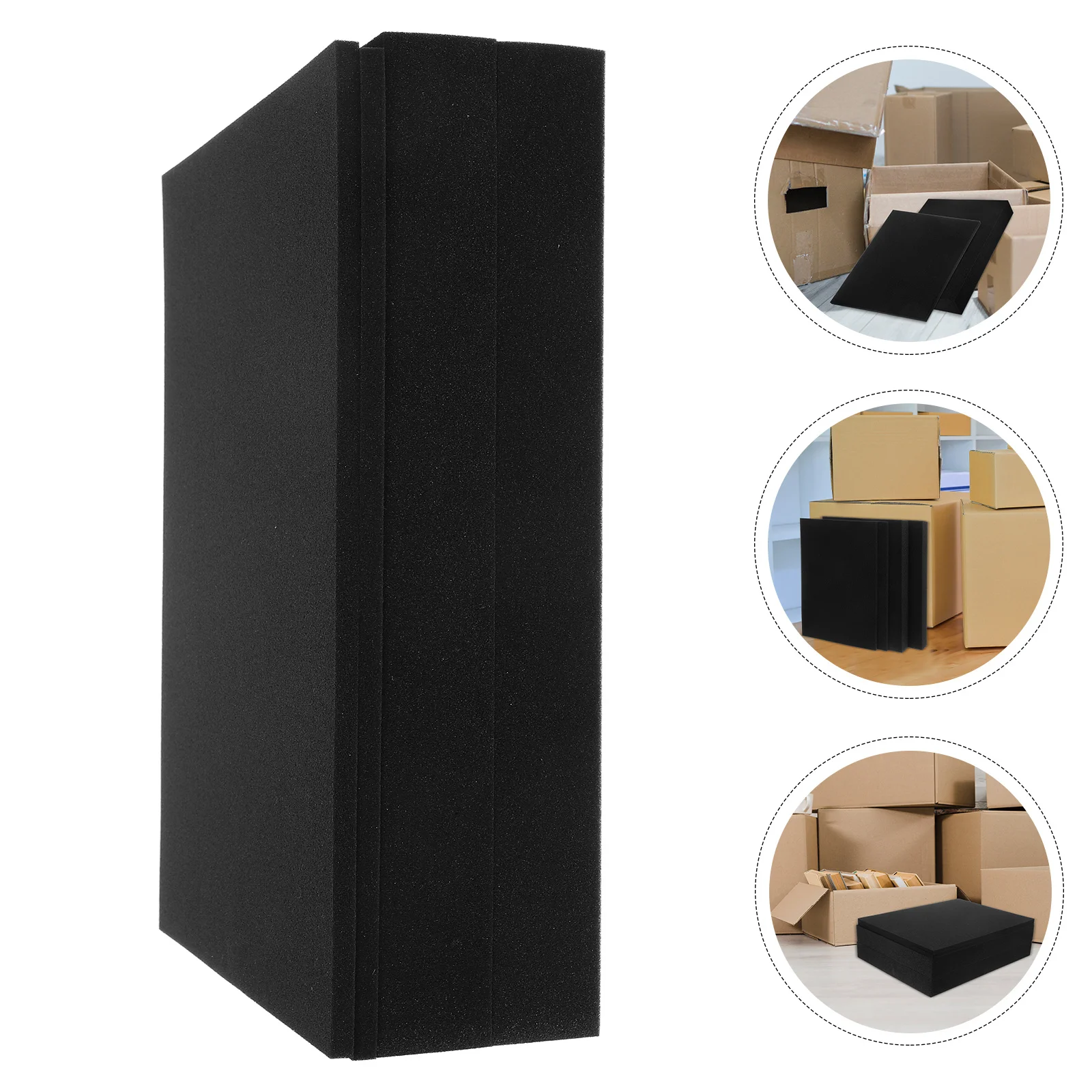 

4pcs Black Polyethylene Foam Inserts Pre-Cut Pluck Pack For Tool Box Jewelry Case Drawer Storage Craft Foam Sheets Insert