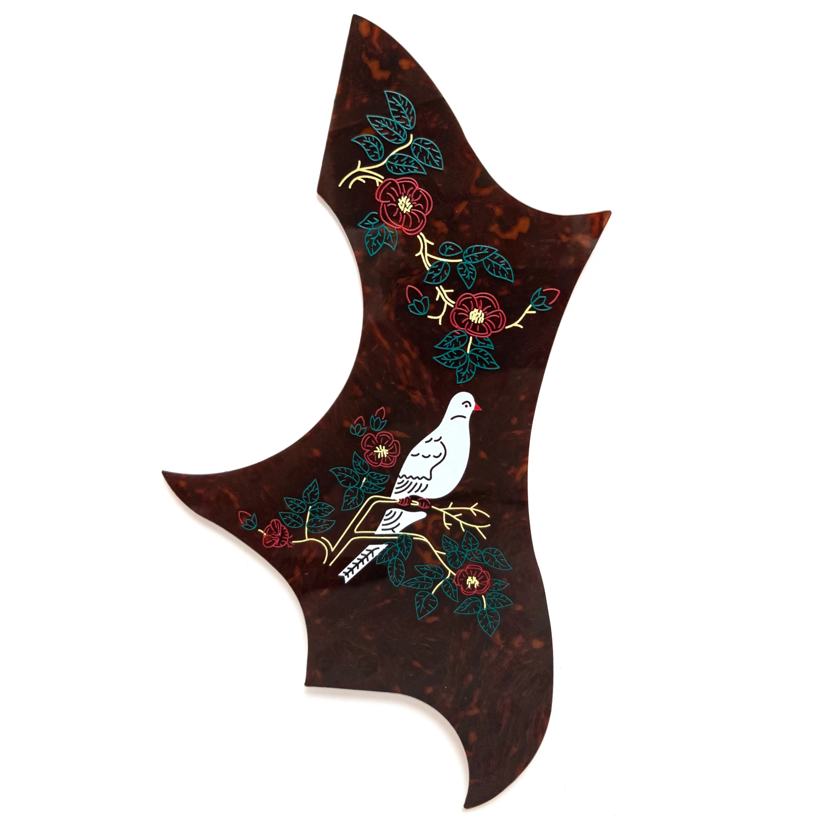 

Acoustic Guitar Pickguard Dove Self-adhesive Scratch Plate Universal Fit for 38" To 41" or Similar Guitar Replacement Parts