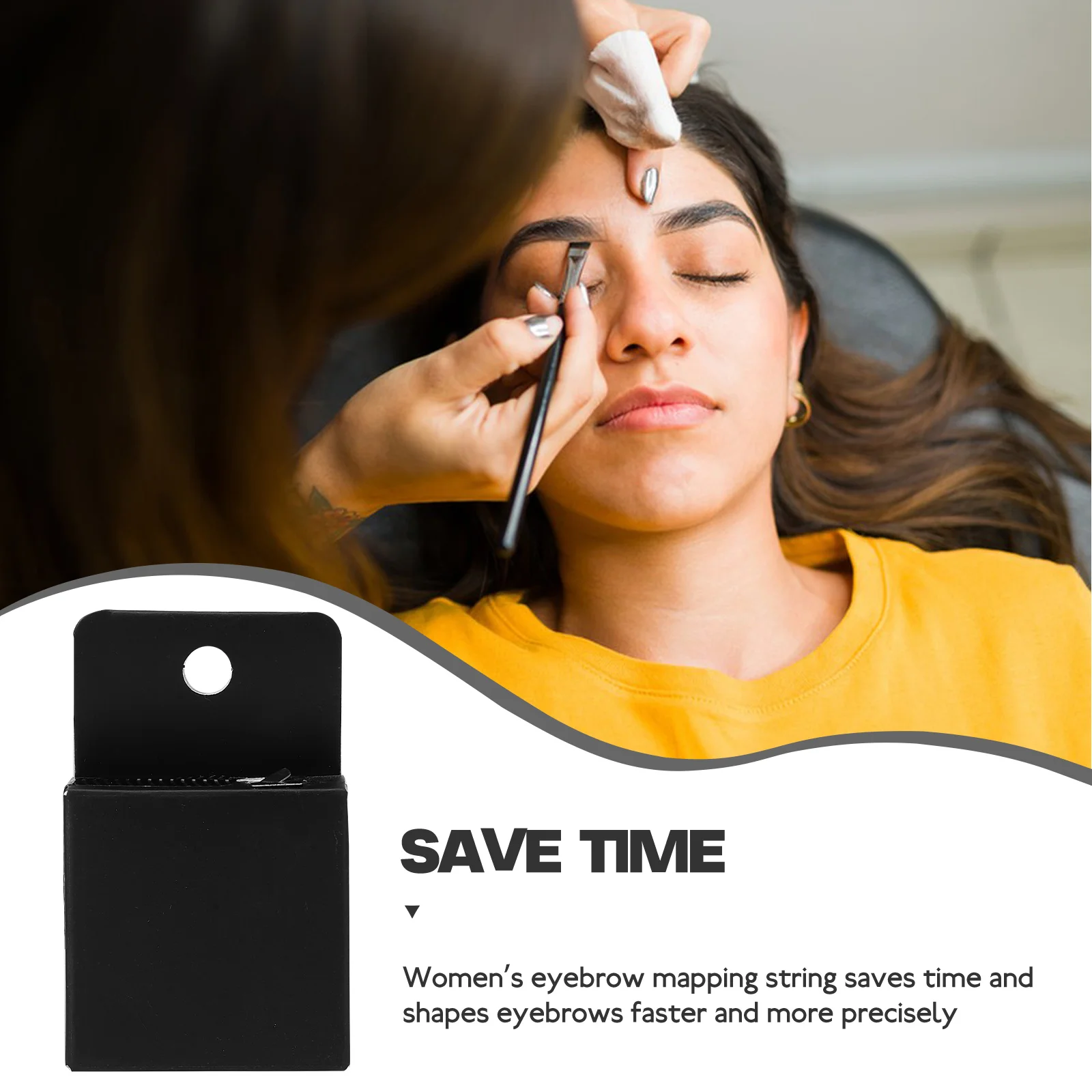 

Eyebrow Mapping String Drawing Tool Pre Line Marker Black Box Brow Locating Ruler Tattoo Supplies Women Makeup Aid