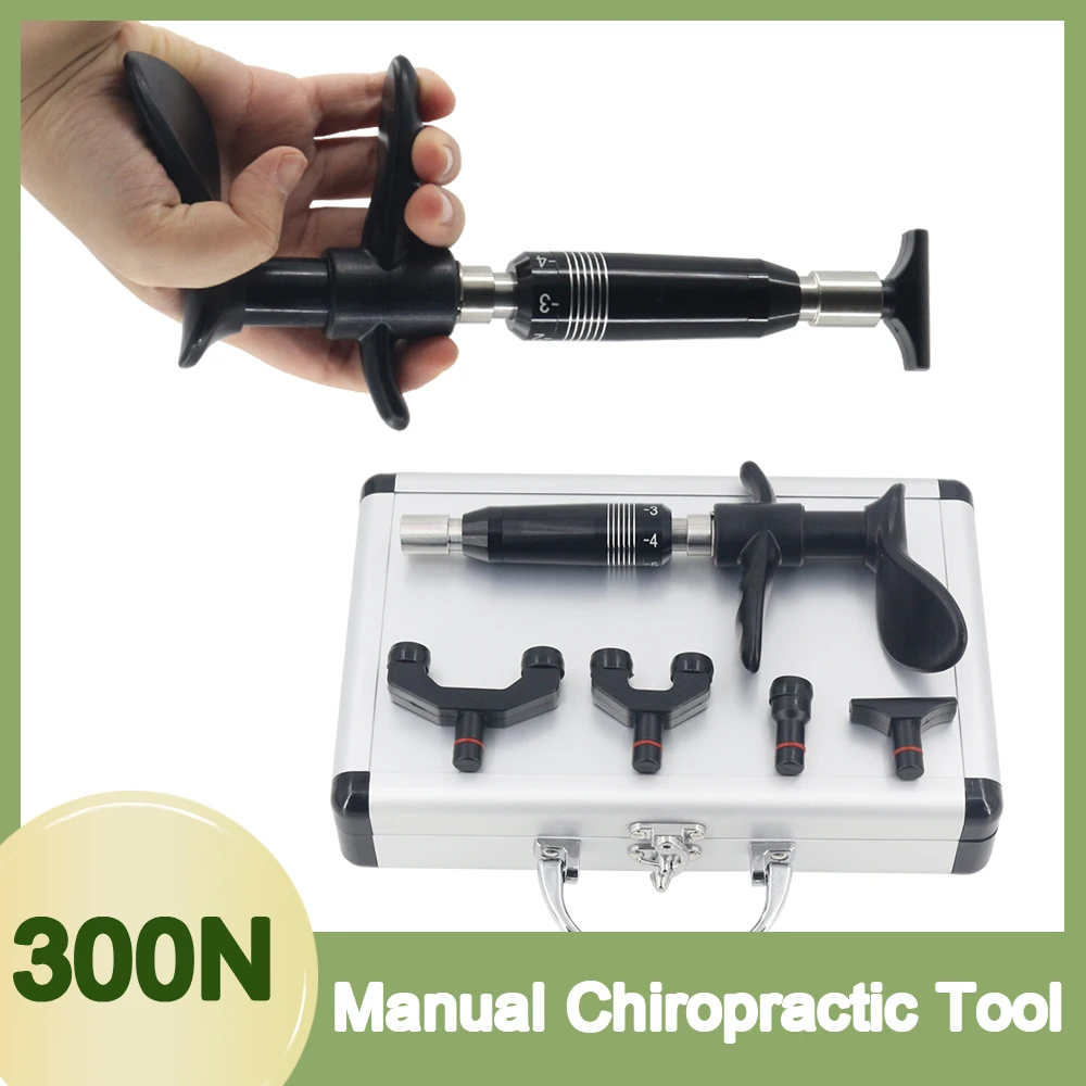

300N Chiropractic Adjustment Tools Therapy Body Physical Massager Instrument Corrector Manual Adjustment Gun Set Health Care