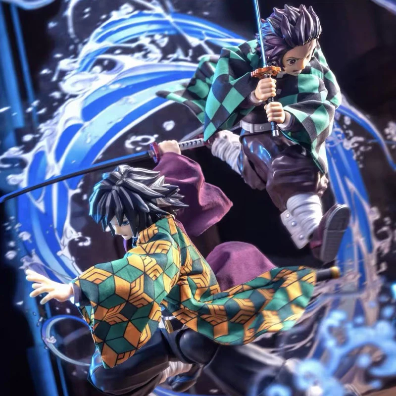 Anime Demon Slayer Tanjirou Tomioka Giyuu Cloth Clothes Cloak Applicable SHF 1/12 Action Figure Toy Built in iron wire No Figure
