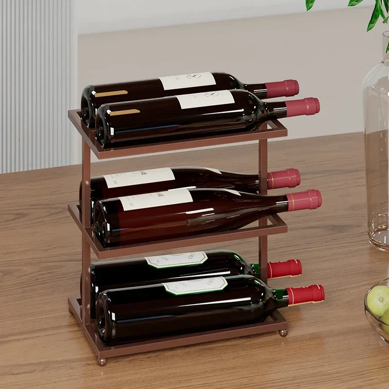 High-end Red Wine Display Stand, Wine Cabinet, Wine Bottle Rack, Home Living Room Rack, Decoration Creative Rack