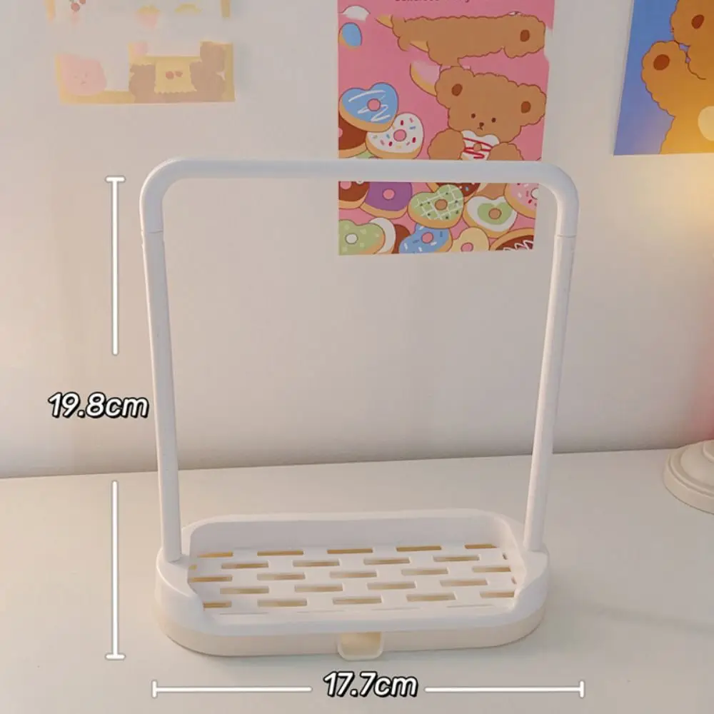 Mini Clothes Hanger Plastic Multi Functional Dolls Clothes Storage Rack Windproof 4/6.5cm Clothes Display Rack Ob11 Clothes