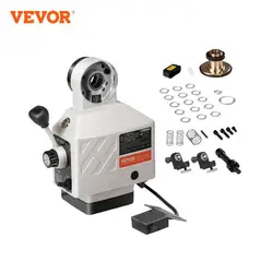 VEVOR Z-Axis Power Feed for Milling Machine 450 in-lb Torque 0-200RPM Adjustable Rotate Speed 120V Power Table Feed Mill Feeder