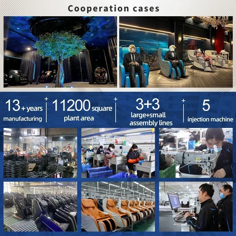 3D Shiatsu Full Body Zero Gravity Space Capsule Luxury Electric Massage Chair with Timing Control for for Home and Office