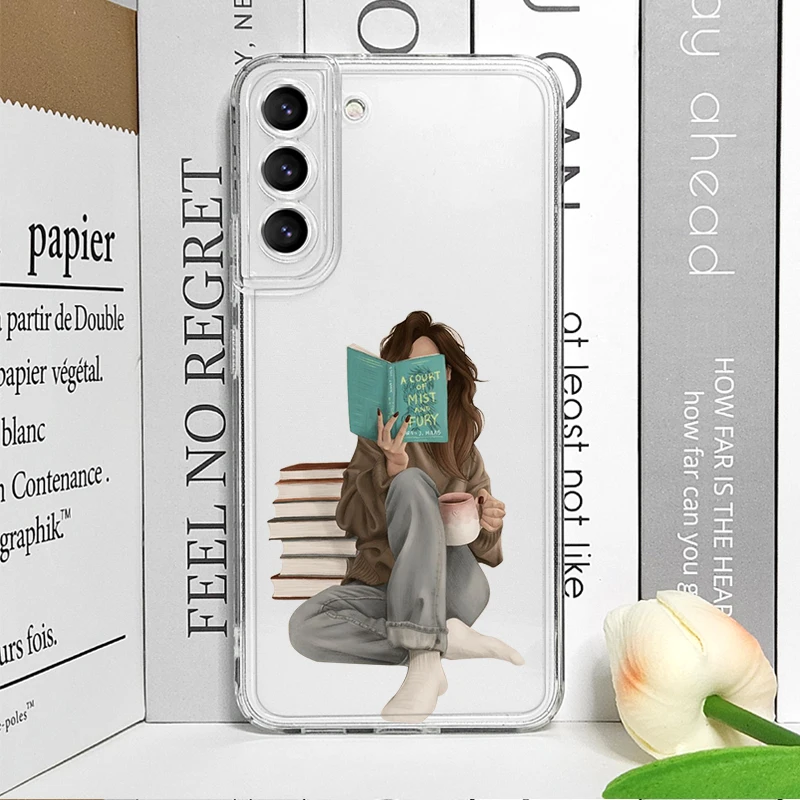 قراءة كتاب موضة فتاة القهوة واضح قضية الهاتف لموتورولا موتو إيدج 40 برو G72 G73 G71 G60 G22 G53 G52 G32 G9 زائد غطاء ناعم