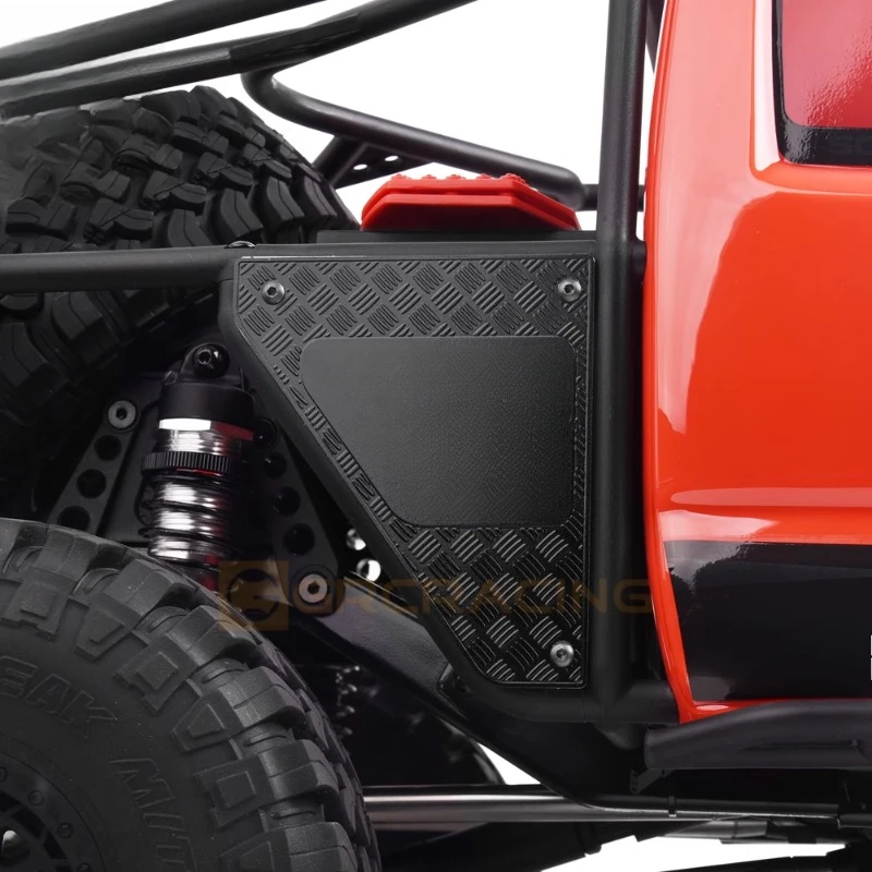 Simulierter Überrollkäfig aus Edelstahl, seitliches dekoratives Stück für 1/6 RC Crawler Car Traxxas Axial SCX6 TRAIL HONCHO Upgrade-Teile