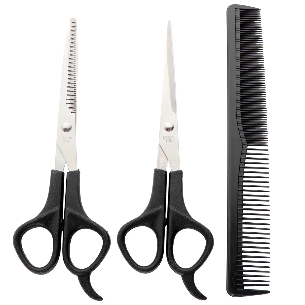 1 set 1 Set Barber Scissors Set Premium Hair Cutting Shears For Home Salon Thinning Hairdressing Tools Kit Hair Clipper Comb