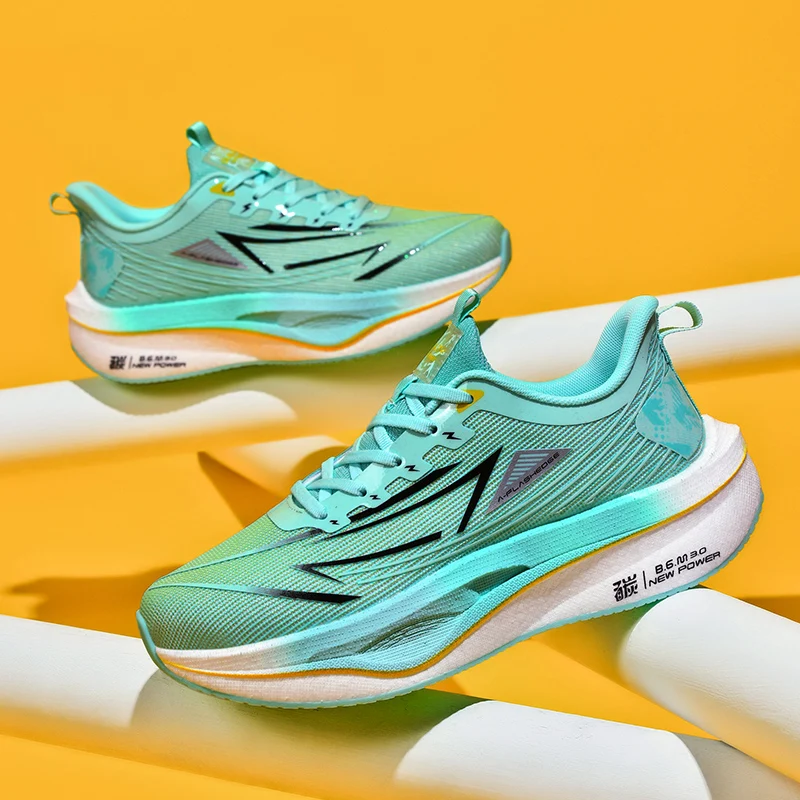 

Новые кроссовки для бега и марафонского спорта, сетчатая ткань с настоящей карбоновой пластиной, мужская и женская походная обувь 2025 года, мужская
