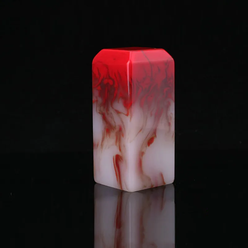 Xinjiang Gobi Bloodstone Seal Large Square Decoration Crafts Seal Carving Jewelry