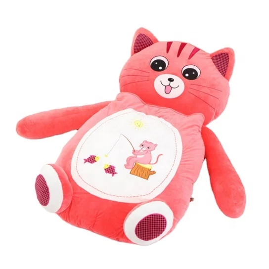 

Cheap wholesale No MOQ plush carton sofa kids soft cat dog animal bed