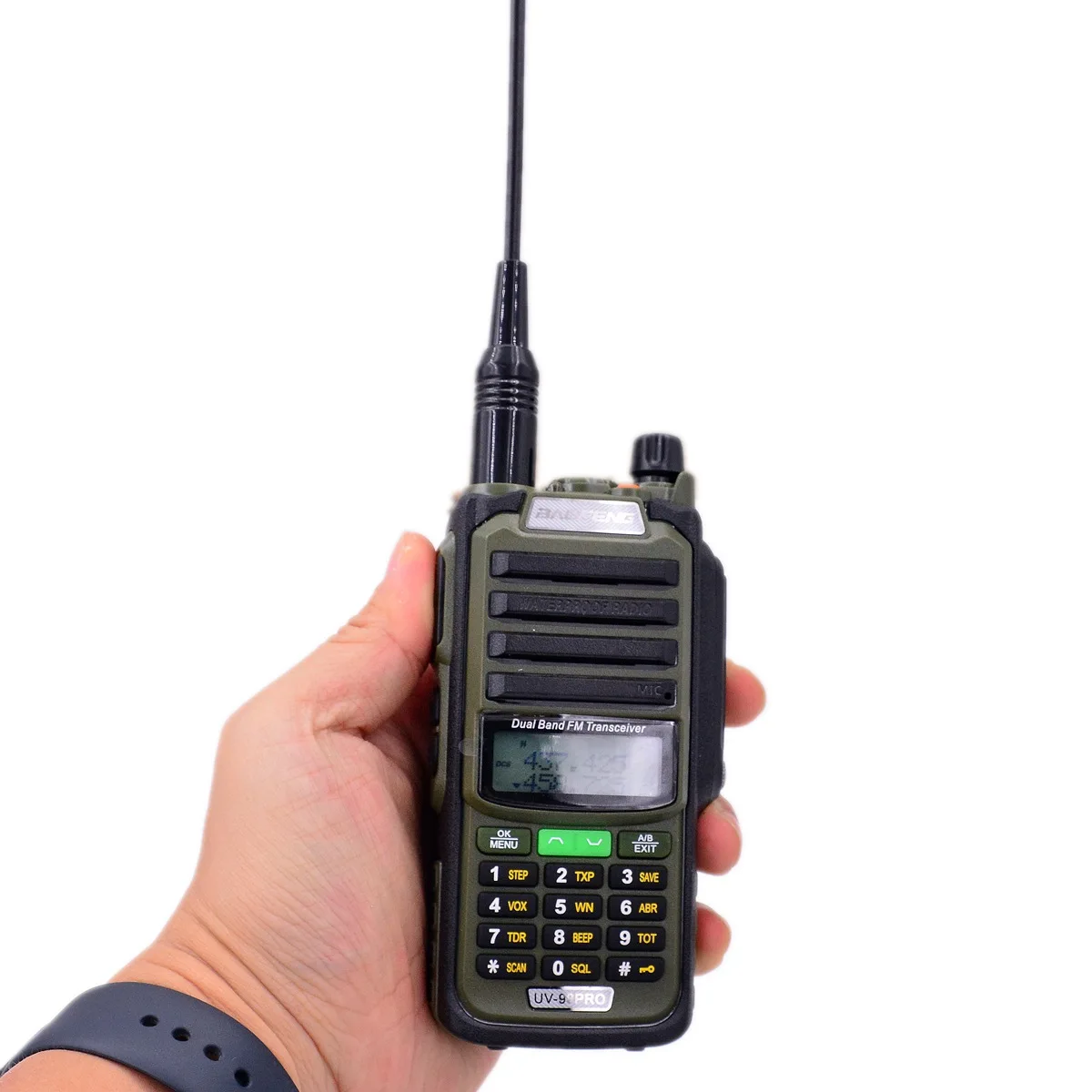 Baofeng-Walkie Talkie UV98 Pro, nuevo teclado impermeable IP68, Radio FM LED, comunicación inalámbrica para acampar al aire libre, policía de bomberos, 2022