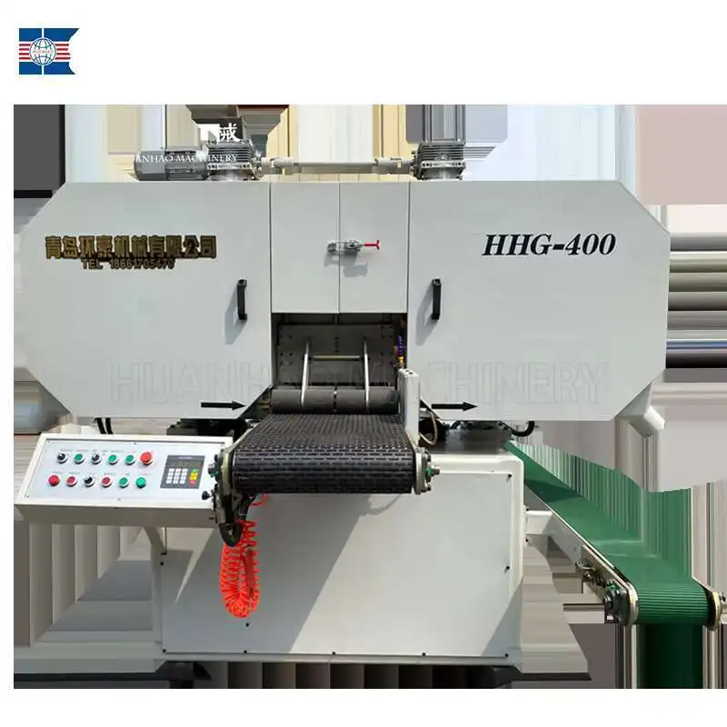 Qingdao 400Mm 650Mm 220V Automatic Sawing Loading Industrial Woodworking Double Column Horizontal Band Saw Hine