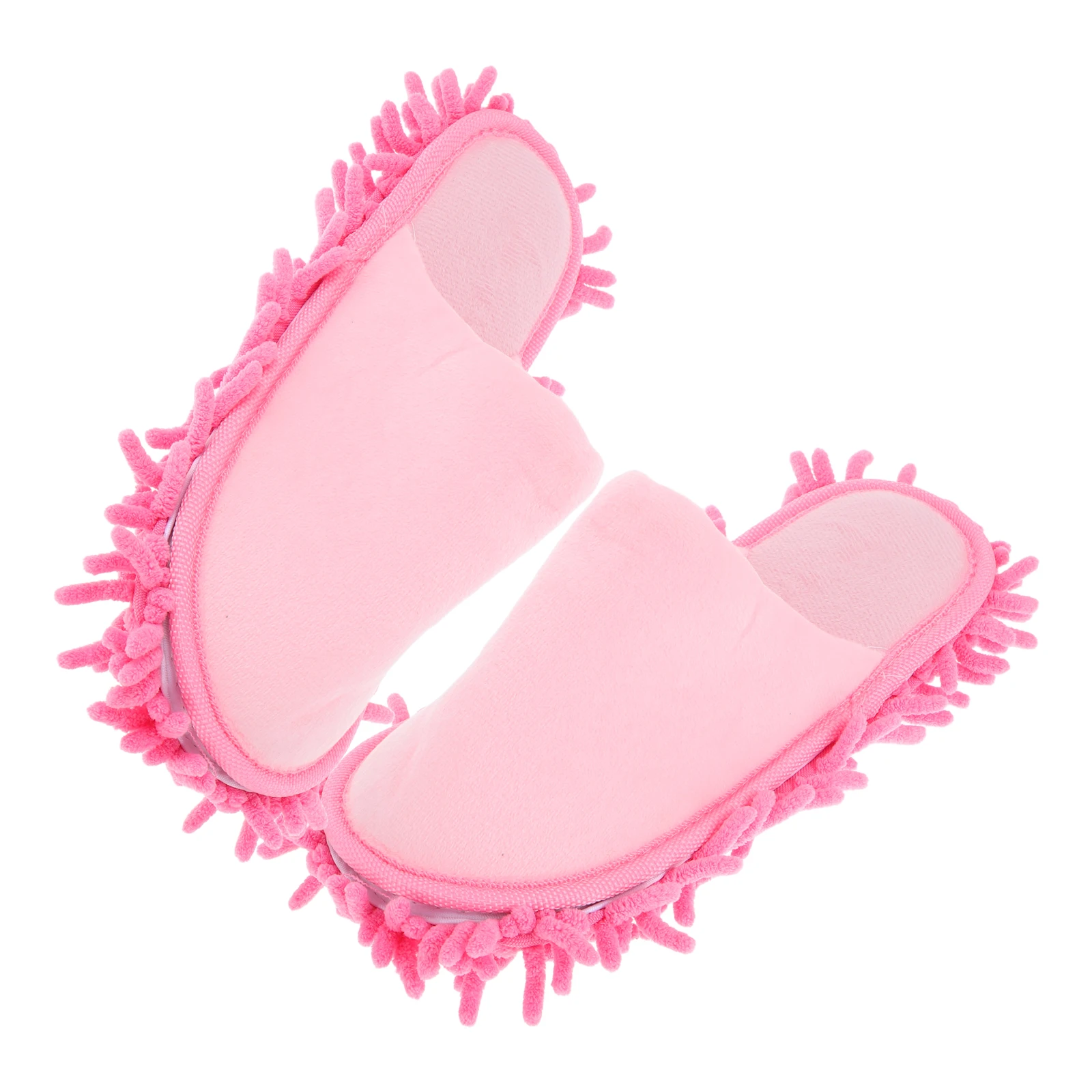

Warm Chenille Cotton Slippers Detachable Washable Mop Booties Quiet Floor Cleaner for Bedroom Living Room Essential
