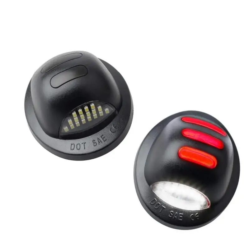 2 قطعة CANBUS أبيض أحمر 18SMD لوحة ترخيص مُضاء ضوء لوحة ترخيص مصباح الضوء الخلفي لفورد رينجر اكسبلورر F-150 F-250 F-350 F150