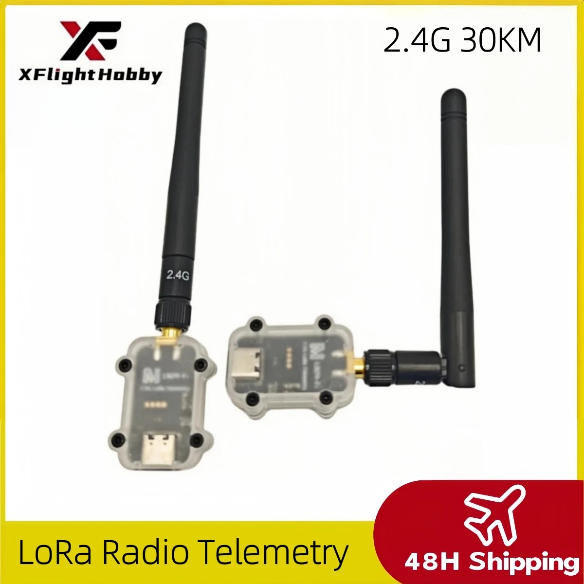 

Радиотелеметрия LoRa 2,4G, радиомодуль передачи 30 км, расширенный спектр данных, противоинтерференционные дроны для Pixhawk/Ardupilot/PX4