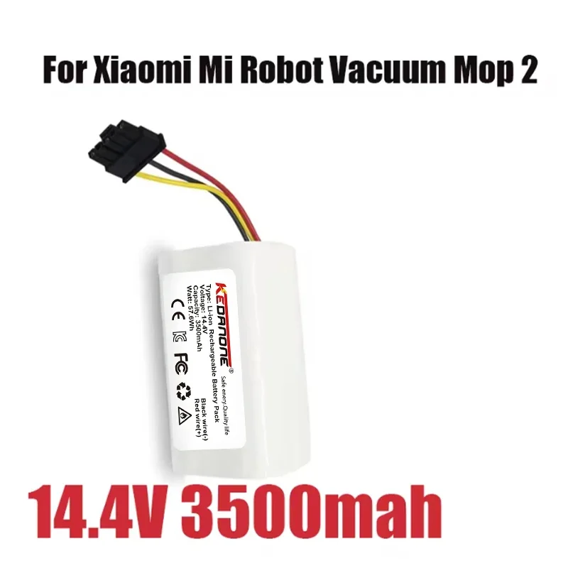 

New 14.4V 3500mAh Battery N011-4S1P for Xiaomi Mi Robot Vacuum Mop 2 Lite MJSTL Vacuum Cleaner