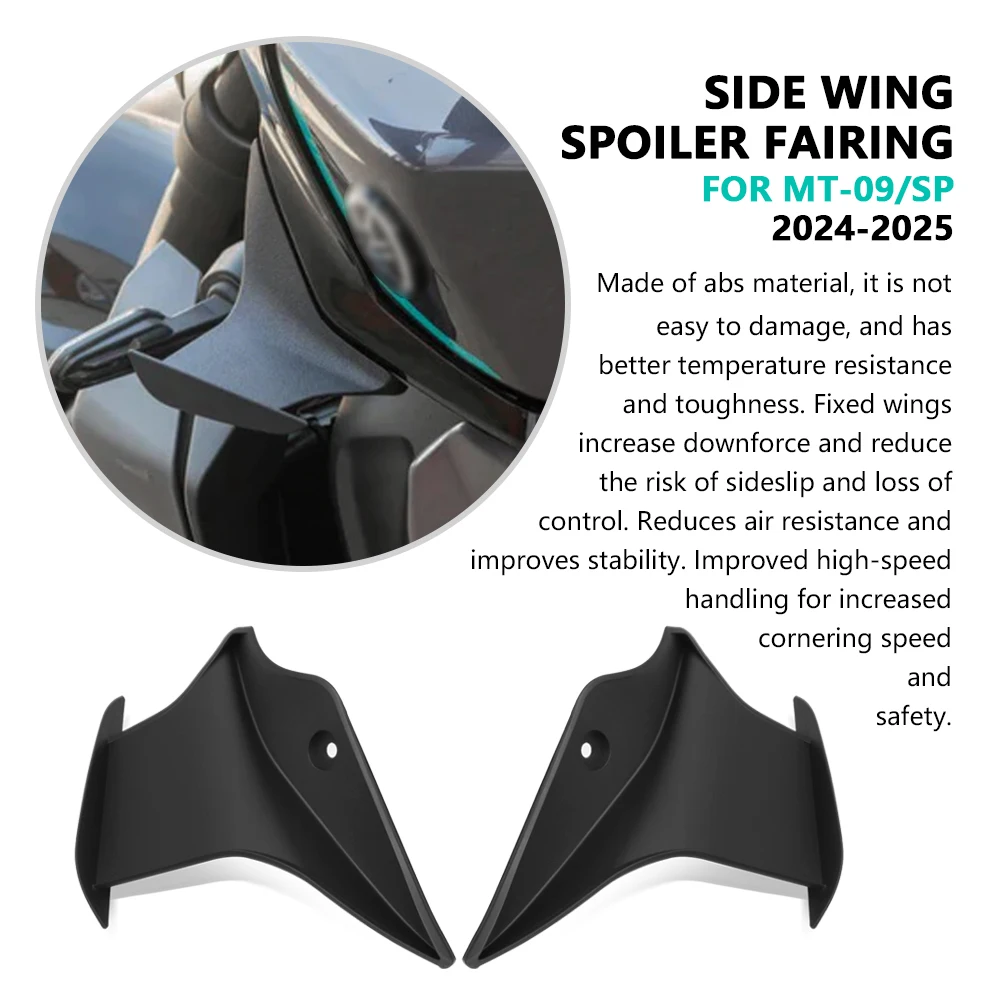 لياماها MT-09 MT09 SP 2024-2025 خزان الحرس الجانب أجنحة تحطم حامي عدة دراجة نارية غطاء خزان الوقود الملحقات #3