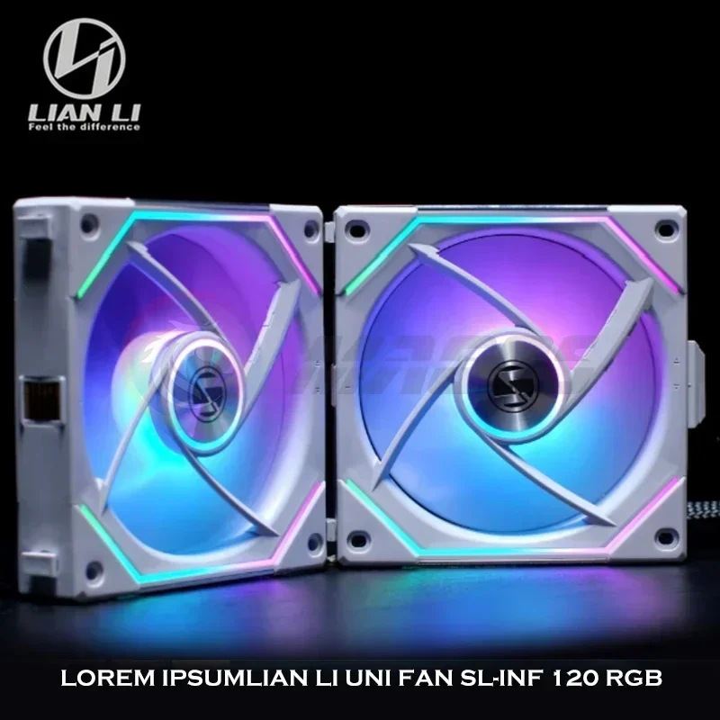 LIAN LI UNI FAN SL Infinity 120 Espelho Daisy-Chain ARGB Ventilador PWM L-Connect Gen.3 Ventilador 12cm UF-SLIN120 Lâmina dianteira, 1 ou 3 pacotes